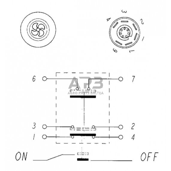 Spaudžiamas jungiklis Pneutron 11103010PN 5 Spaudžiamas jungiklis Pneutron 11103010PN 5