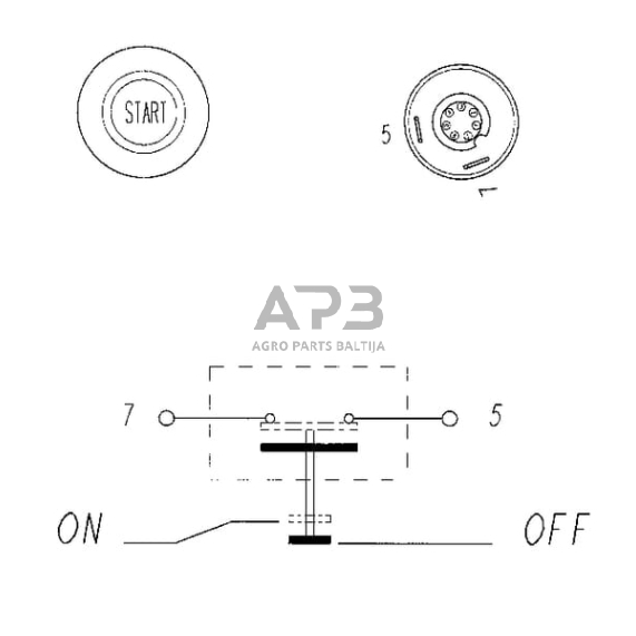 Spaudžiamas jungiklis Pneutron 11215050PN 5 Spaudžiamas jungiklis Pneutron 11215050PN 5