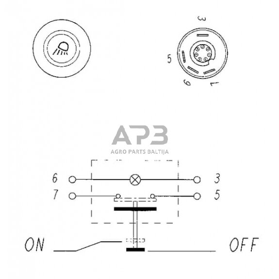 Spaudžiamas jungiklis Pneutron 11110210PN 5 Spaudžiamas jungiklis Pneutron 11110210PN 5