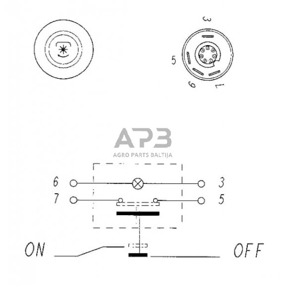 Spaudžiamas jungiklis Pneutron 11110370PN 5 Spaudžiamas jungiklis Pneutron 11110370PN 5