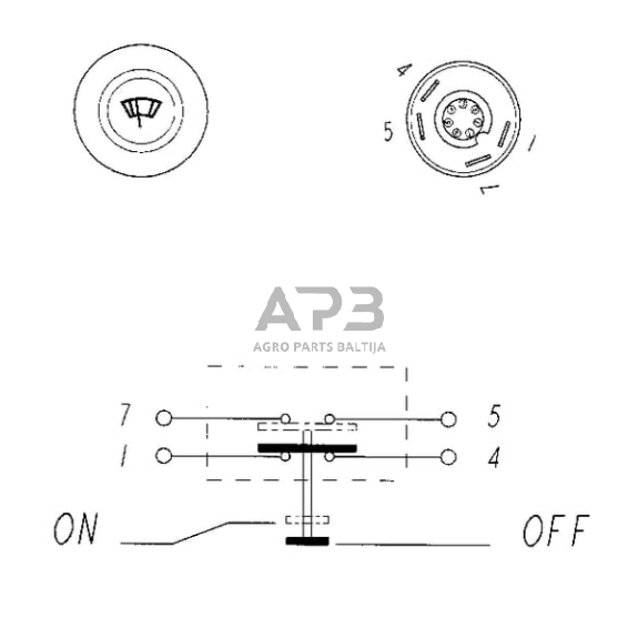 Spaudžiamas jungiklis Pneutron 11145110PN 5 Spaudžiamas jungiklis Pneutron 11145110PN 5