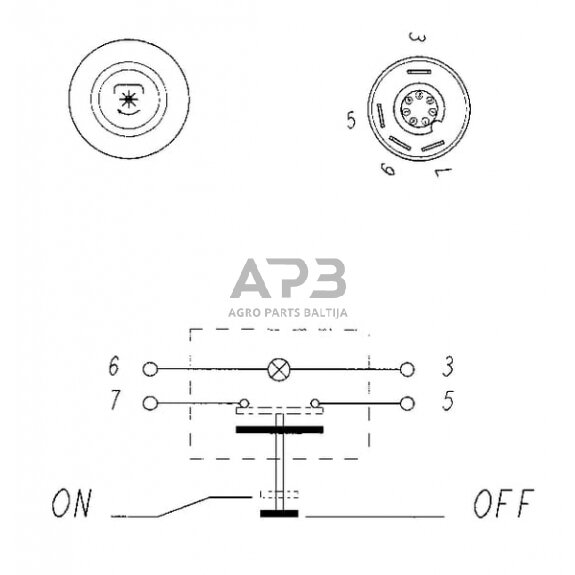 Spaudžiamas jungiklis Pneutron 11210490PN 5 Spaudžiamas jungiklis Pneutron 11210490PN 5