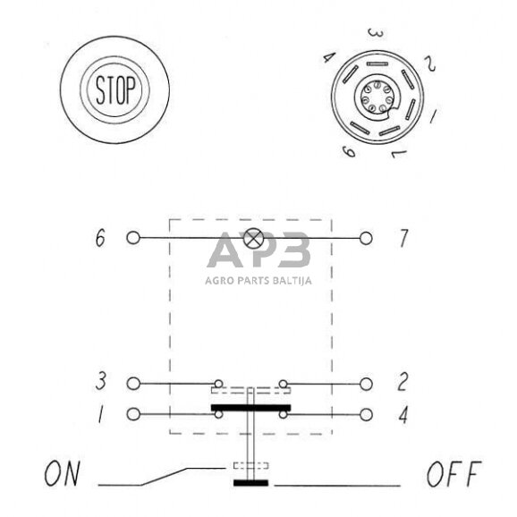 Spaudžiamas jungiklis Pneutron 11175200PN 5 Spaudžiamas jungiklis Pneutron 11175200PN 5