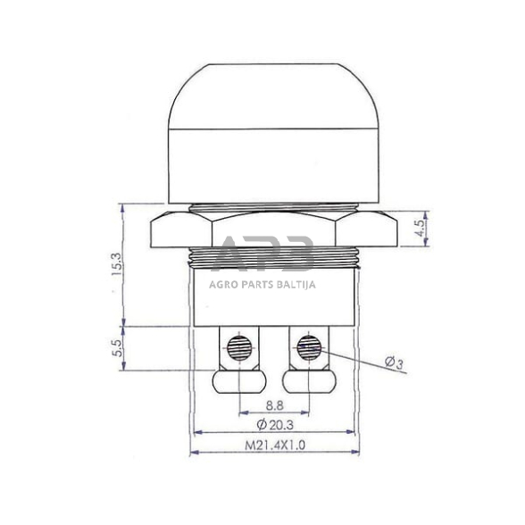 Spaudžiamas jungiklis 484125 4 Spaudžiamas jungiklis 484125 4