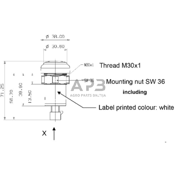 Spaudžiamas jungiklis Pneutron 11801002PN 2 Spaudžiamas jungiklis Pneutron 11801002PN 2