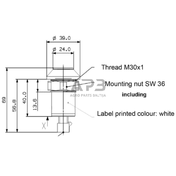 Spaudžiamas jungiklis Pneutron 11911002PN 2 Spaudžiamas jungiklis Pneutron 11911002PN 2