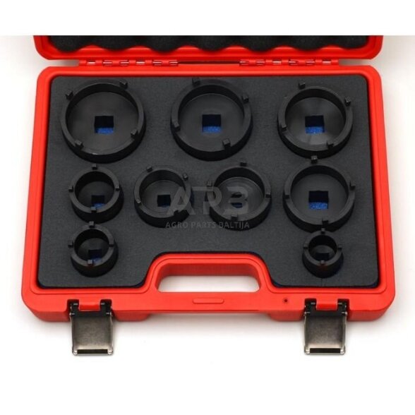 Specialių galvučių su vidiniais grioveliais rinkinys 9vnt. KM4-KM12 3