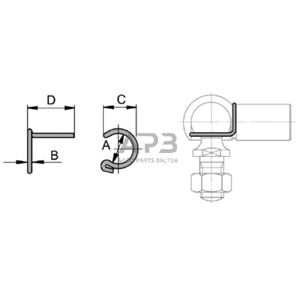Spyruoklinis kaištis S13 CA7180513 1 Spyruoklinis kaištis S13 CA7180513 1
