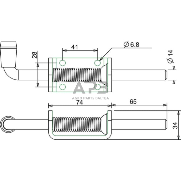 Spyruoklinis varžtas 770025KR 1 Spyruoklinis varžtas 770025KR 1