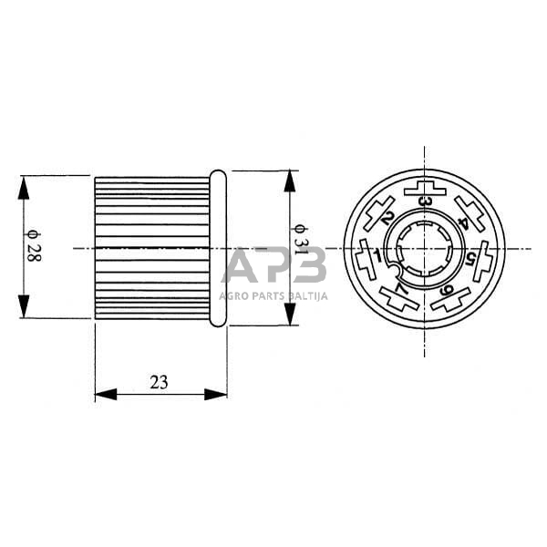 Spaudžiamas jungiklis Pneutron 11140100PN 6