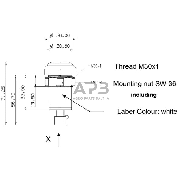 Spaudžiamas jungiklis Pneutron 11801001PN 2 Spaudžiamas jungiklis Pneutron 11801001PN 2