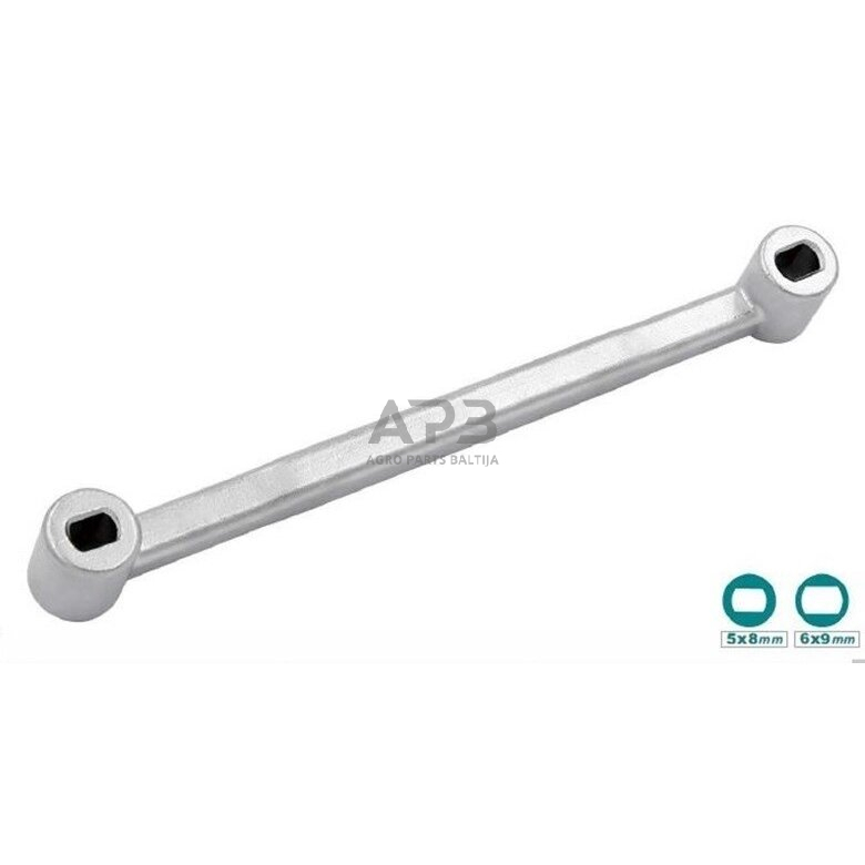 Specializuotas raktas amortizatoriams su ovaline skylute Specializuotas raktas amortizatoriams su ovaline skylute