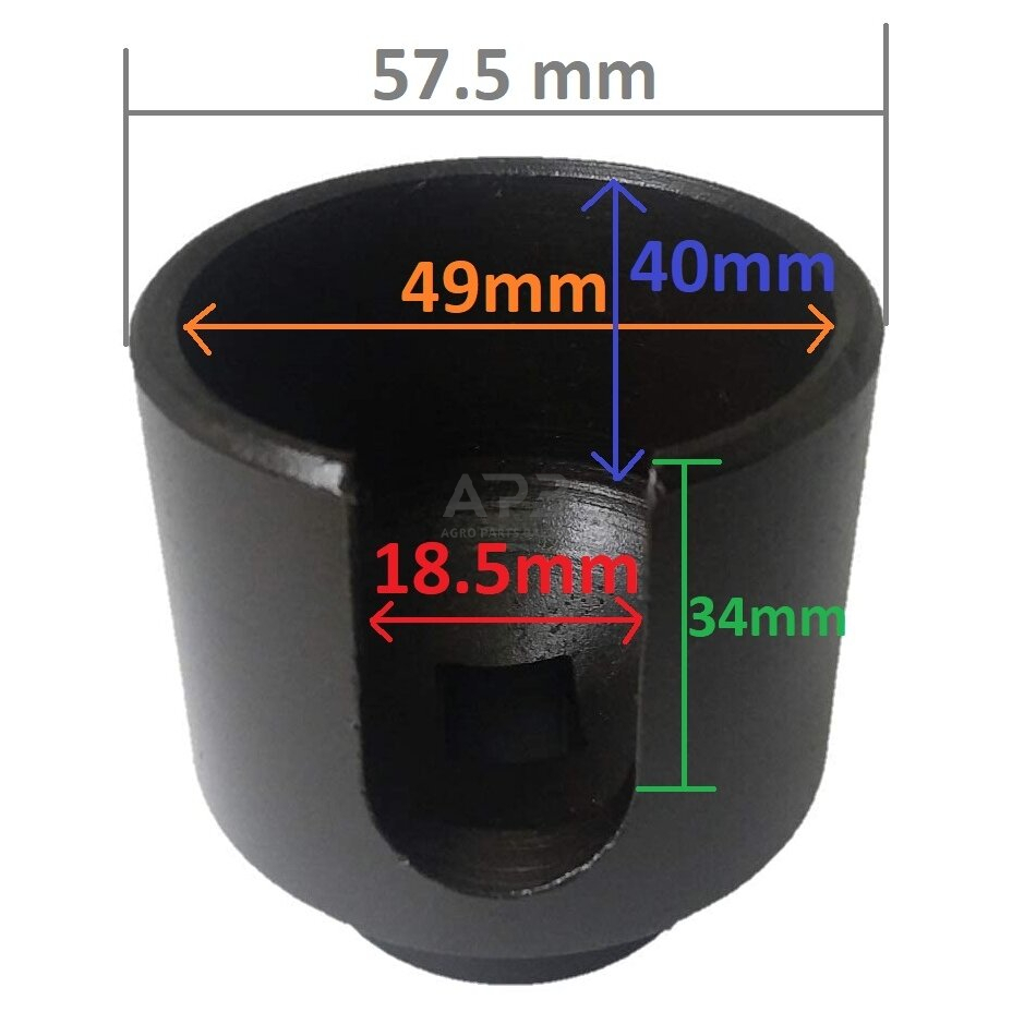 Speciali galvutė smūginė su išpjova vairo traukės antgaliui 1 Speciali galvutė smūginė su išpjova vairo traukės antgaliui 1