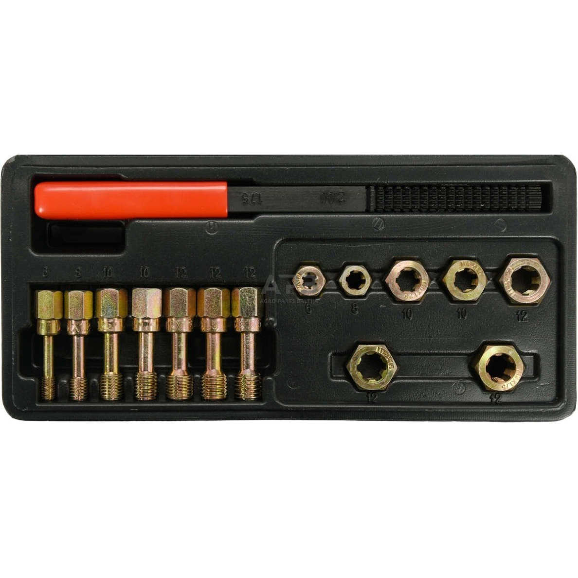 Sriegių taisymo rinkinys M6-M12 1 Sriegių taisymo rinkinys M6-M12 1