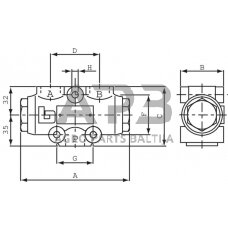 Srauto skirstytuvas 25-50l/min, MTDA08050