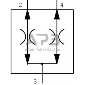 Srauto skirstytuvas A06 3/8, CP3401001