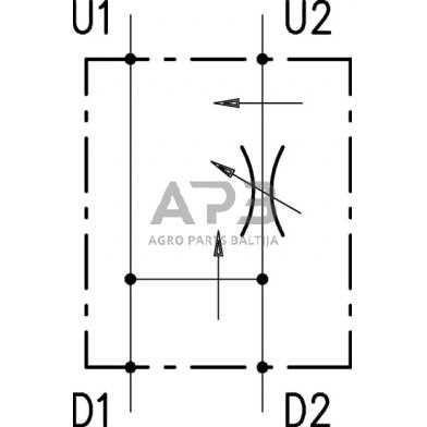 Srauto reguliavimo vožtuvas 3 krypčių OMP/R, VPR3EP10005 3 Srauto reguliavimo vožtuvas 3 krypčių OMP/R, VPR3EP10005 3