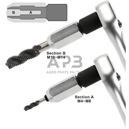 Sriegiklio laikiklis M4-M14 3/8" 1 Sriegiklio laikiklis M4-M14 3/8" 1