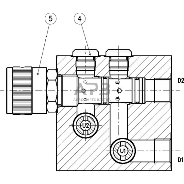 Srauto reguliavimo vožtuvas 3 krypčių OMP/R, VPR3EP10005 2 Srauto reguliavimo vožtuvas 3 krypčių OMP/R, VPR3EP10005 2