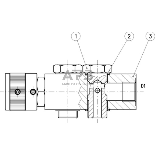 Srauto reguliavimo vožtuvas 3 krypčių OMP/R, VPR3EP10005 4 Srauto reguliavimo vožtuvas 3 krypčių OMP/R, VPR3EP10005 4