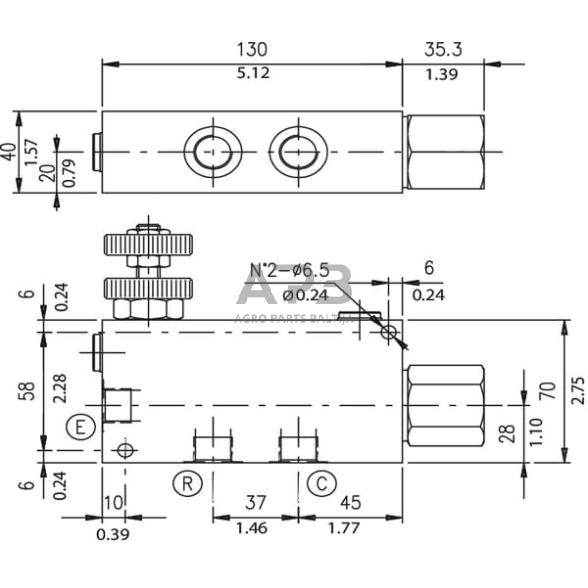 Srauto reguliavimo vožtuvas VPR3EP10001ST 1 Srauto reguliavimo vožtuvas VPR3EP10001ST 1