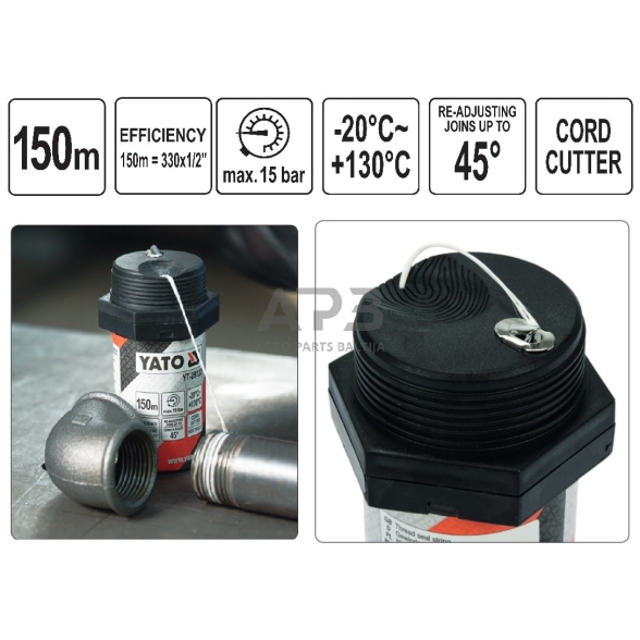 Sriegio hermetizavimo siūlas 150m 1 Sriegio hermetizavimo siūlas 150m 1