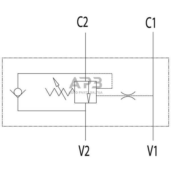 Srauto reguliavimo ir atbulinis vožtuvas VBCD SE A, G3/4", C056V0419 1 Srauto reguliavimo ir atbulinis vožtuvas VBCD SE A, G3/4", C056V0419 1