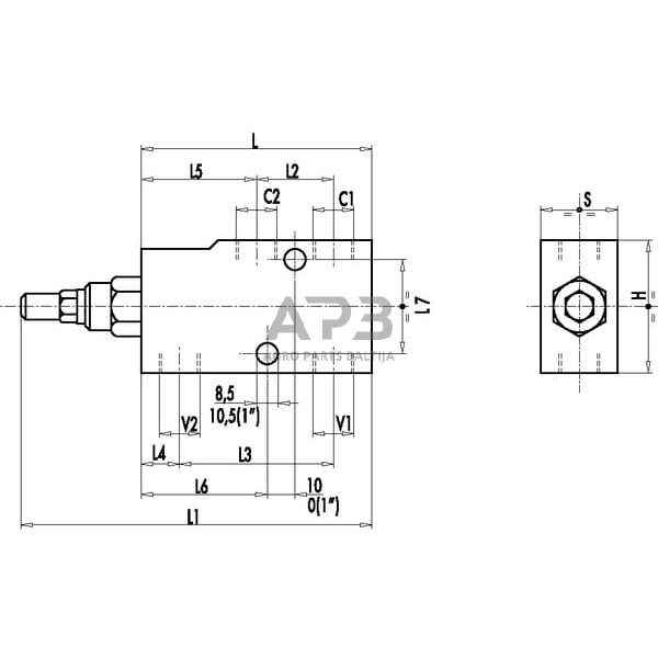 Srauto reguliavimo ir atbulinis vožtuvas VBCD SE A, G3/4", C056V0419 2 Srauto reguliavimo ir atbulinis vožtuvas VBCD SE A, G3/4", C056V0419 2