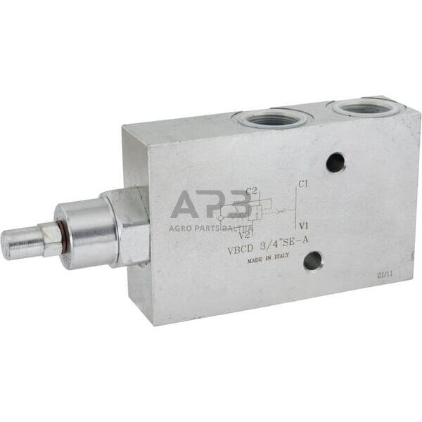 Srauto reguliavimo ir atbulinis vožtuvas VBCD SE A, G3/4", C056V0419 Srauto reguliavimo ir atbulinis vožtuvas VBCD SE A, G3/4", C056V0419