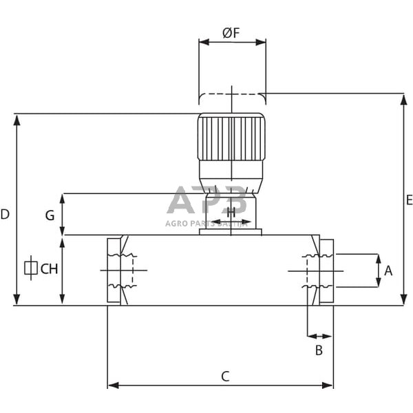 Srauto reguliavimo vožtuvas 2 krypčių 3/8", FT27005001 2 Srauto reguliavimo vožtuvas 2 krypčių 3/8", FT27005001 2