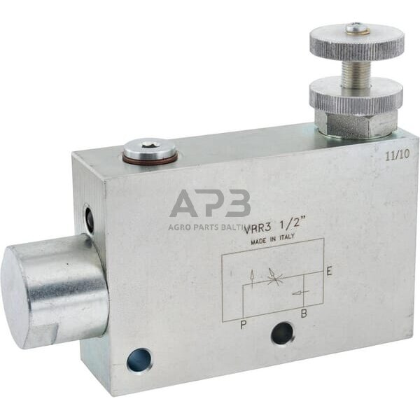 Srauto reguliavimo vožtuvas, VPR3, G1/2", C056V1070 Srauto reguliavimo vožtuvas, VPR3, G1/2", C056V1070