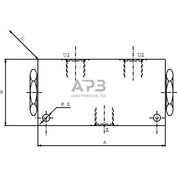 Srauto skirstytuvas A 06 (12 l/m) 3/8 VDFR05001 2 Srauto skirstytuvas A 06 (12 l/m) 3/8 VDFR05001 2