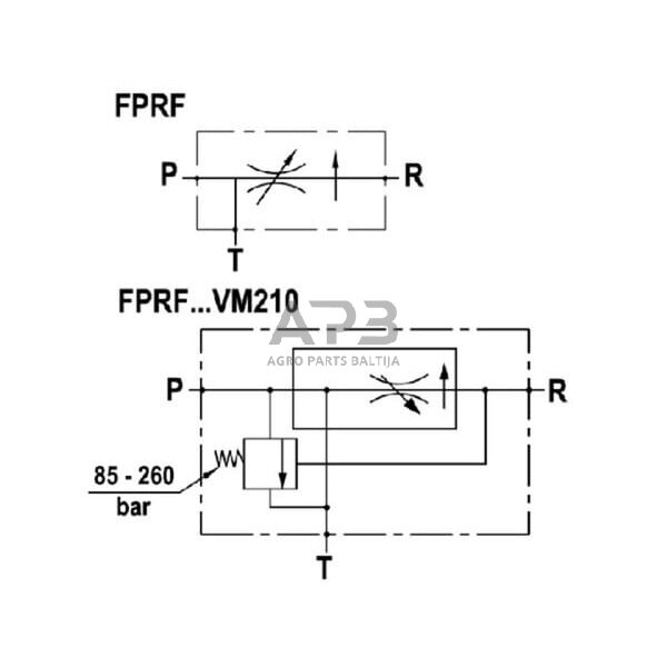 Srauto valdymo vožtuvas 3 krypčių 1/2, FPRF12STVM210 2
