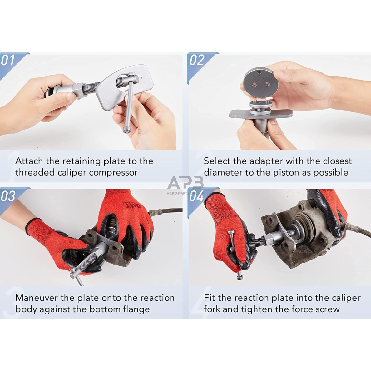 Stabdžių cilindrų suspaudėjas rankinis (kairinis ir dešininis sriegis) 21vnt. 2 Stabdžių cilindrų suspaudėjas rankinis (kairinis ir dešininis sriegis) 21vnt. 2