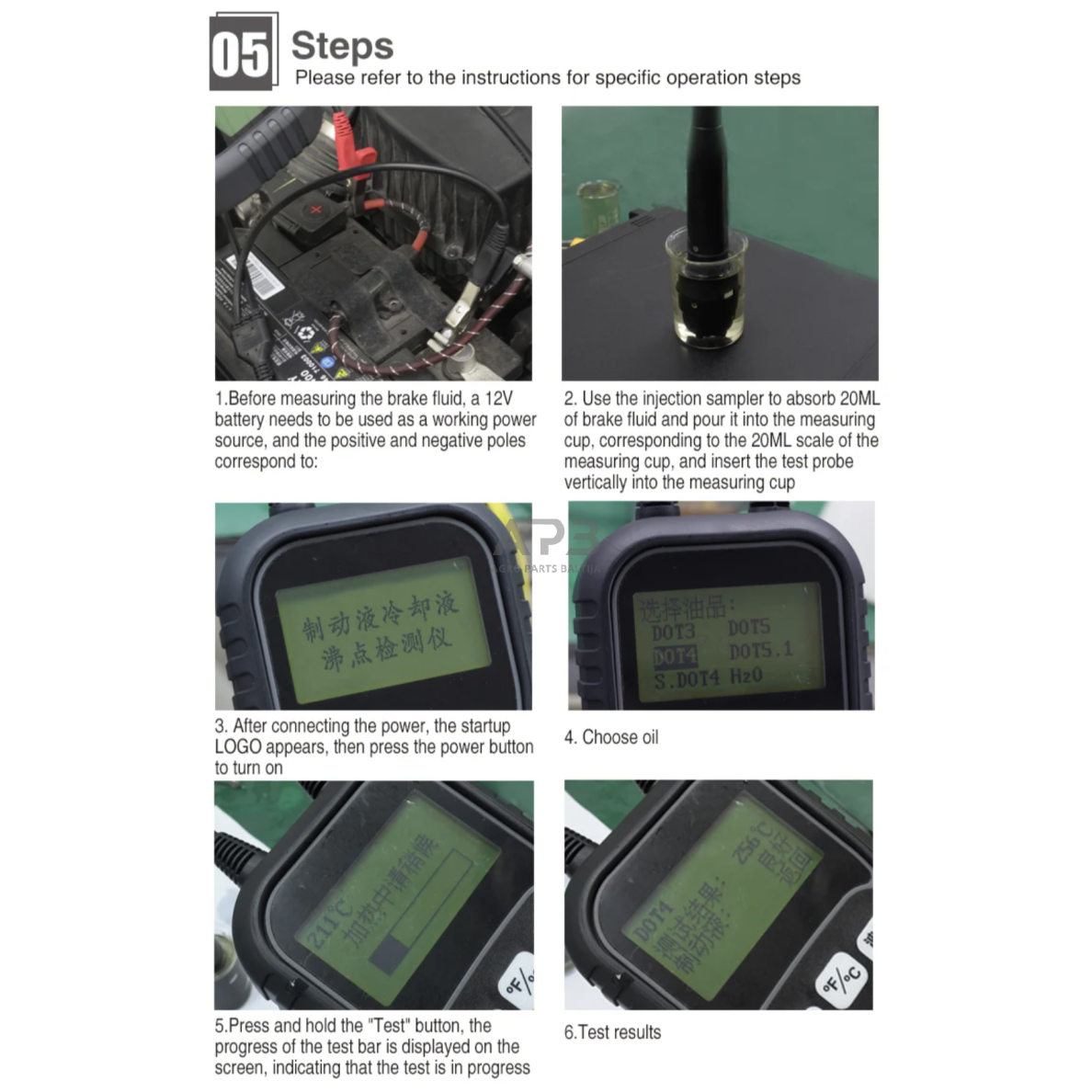 Stabdžių ir aušinimo skysčio testeris 9 Stabdžių ir aušinimo skysčio testeris 9