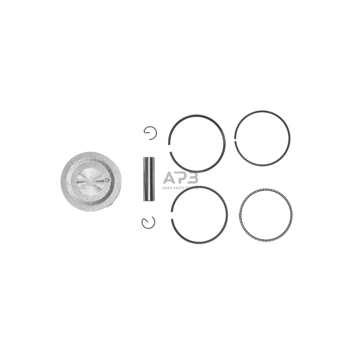 Stūmoklio komplektas Honda GX120 išmatavimai cilindro mm 60 (remontinis 0,25) kaištis 13 x 47 mm 4