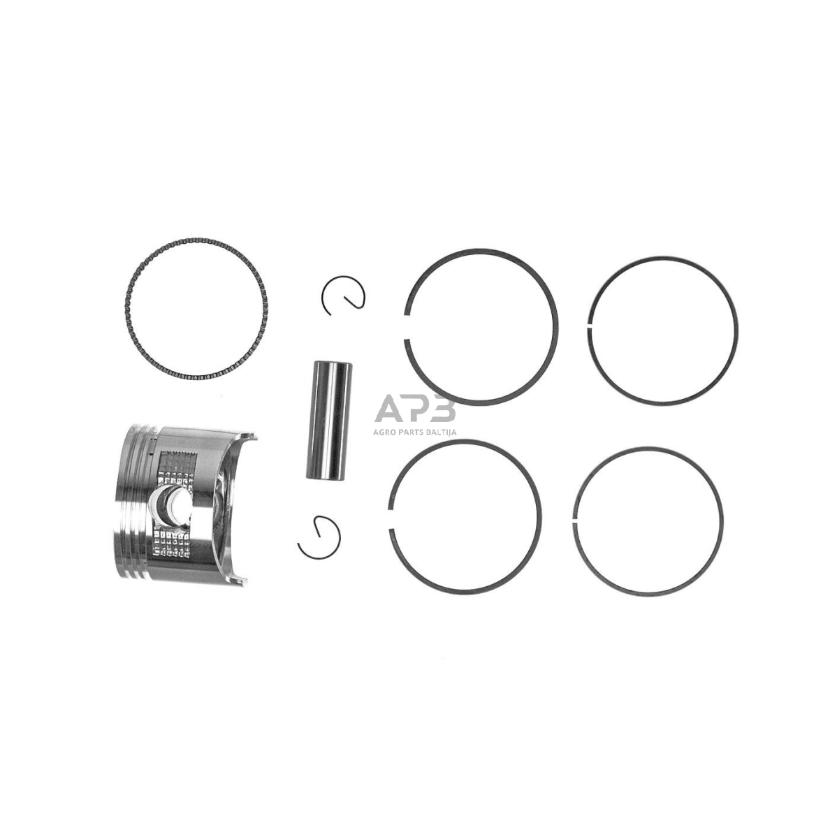 Stūmoklio komplektas HONDA GX160 išmatavimai stūmoklio 68 mm (+0,50 remontinis), 13103-ZF1-000, 13103ZF1000, 13103ZF1000C 3