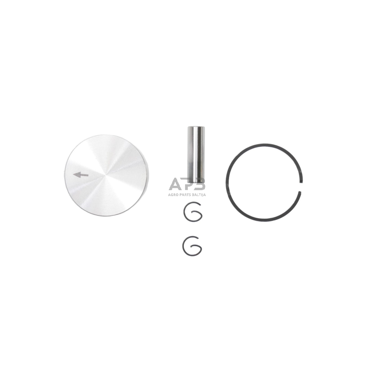 Stūmoklio komplektas Husqvarna 124C, išmatavimai stūmoklio 35 mm. 545 03 03-01, 5450303-01, 545030301 4