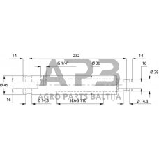 Hidraulinis cilindras stabdžių EPL30110