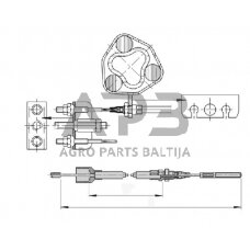 Stabdžių kabelis priekabai AL-KO 4017333