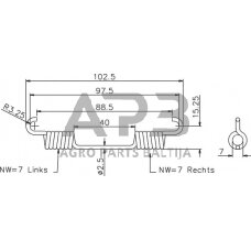 Stabdžių spyruoklė ADR 914M20012