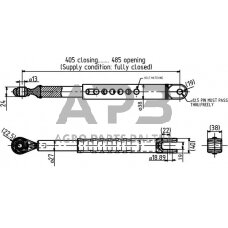 Stabilizatorius 405,00 mm – 485,00 mm LVA18318N