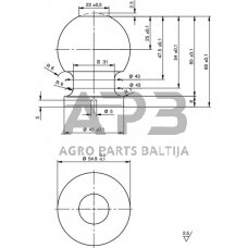 Strypo antgalis D55 TC955