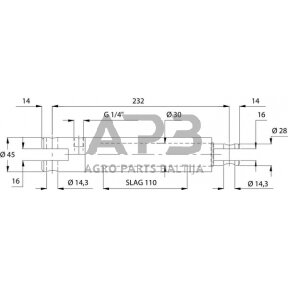 Hidraulinis cilindras stabdžių EPL30110