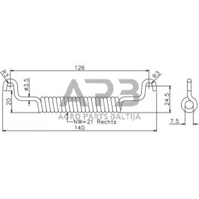 Stabdžių spyruoklė ADR 914M24022