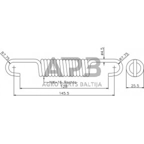 Stabdžių spyruoklė ADR 914M40025