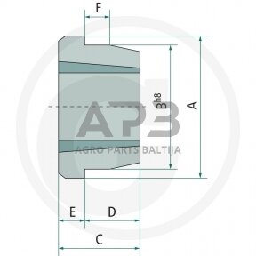 Stebulė įvorėms 127 x 45  mm