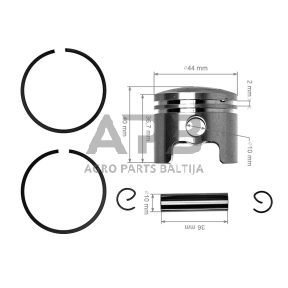 Stūmoklio komplektas kiniškiems pjūklams 52cc 44 mm