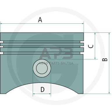 Stūmoklio komplektas BRIGGS & STRATTON išmatavimai cilindro mm 90,30 (standartinis) 594435