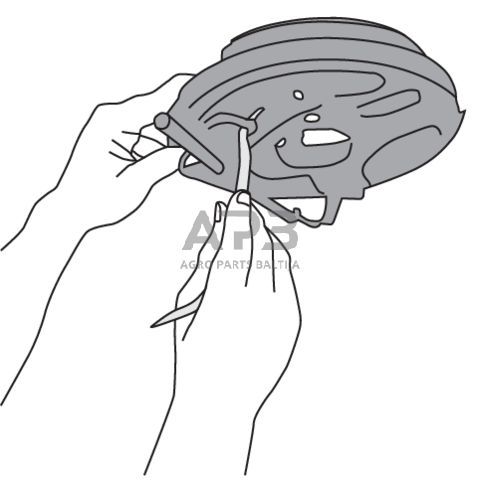 Stabdžių spyruoklės nuėmimo/uždėjimo rinkinys 3vnt. 2 Stabdžių spyruoklės nuėmimo/uždėjimo rinkinys 3vnt. 2